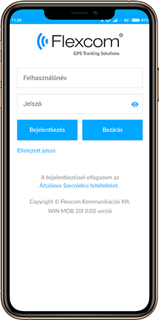 Flexcom mobil nyomkövető szoftver